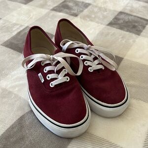 Vans maroon suede elevated Authentic